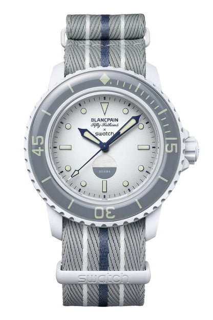 Swatch X Blancpain Fifty Fathoms Antartic Ocean