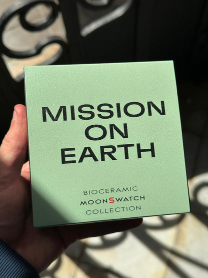 Swatch x Omega Bioceramic Moonswatch Mission to Earth