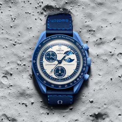 Swatch x Omega Bioceramic Moonswatch Mission to the Super Blue Moonphase