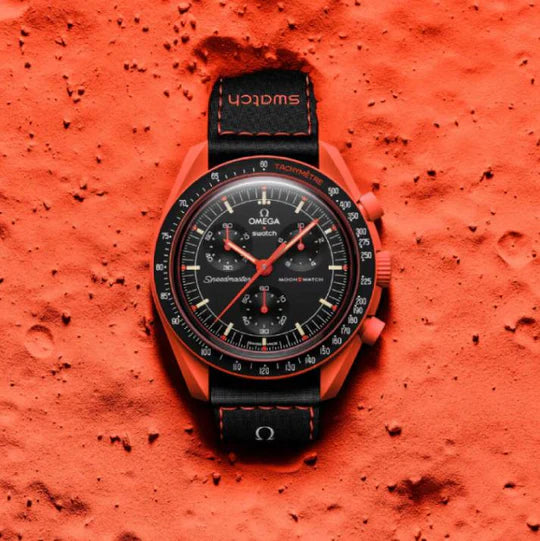 Swatch x Omega Bioceramic Moonswatch Mission on Earth - Lava