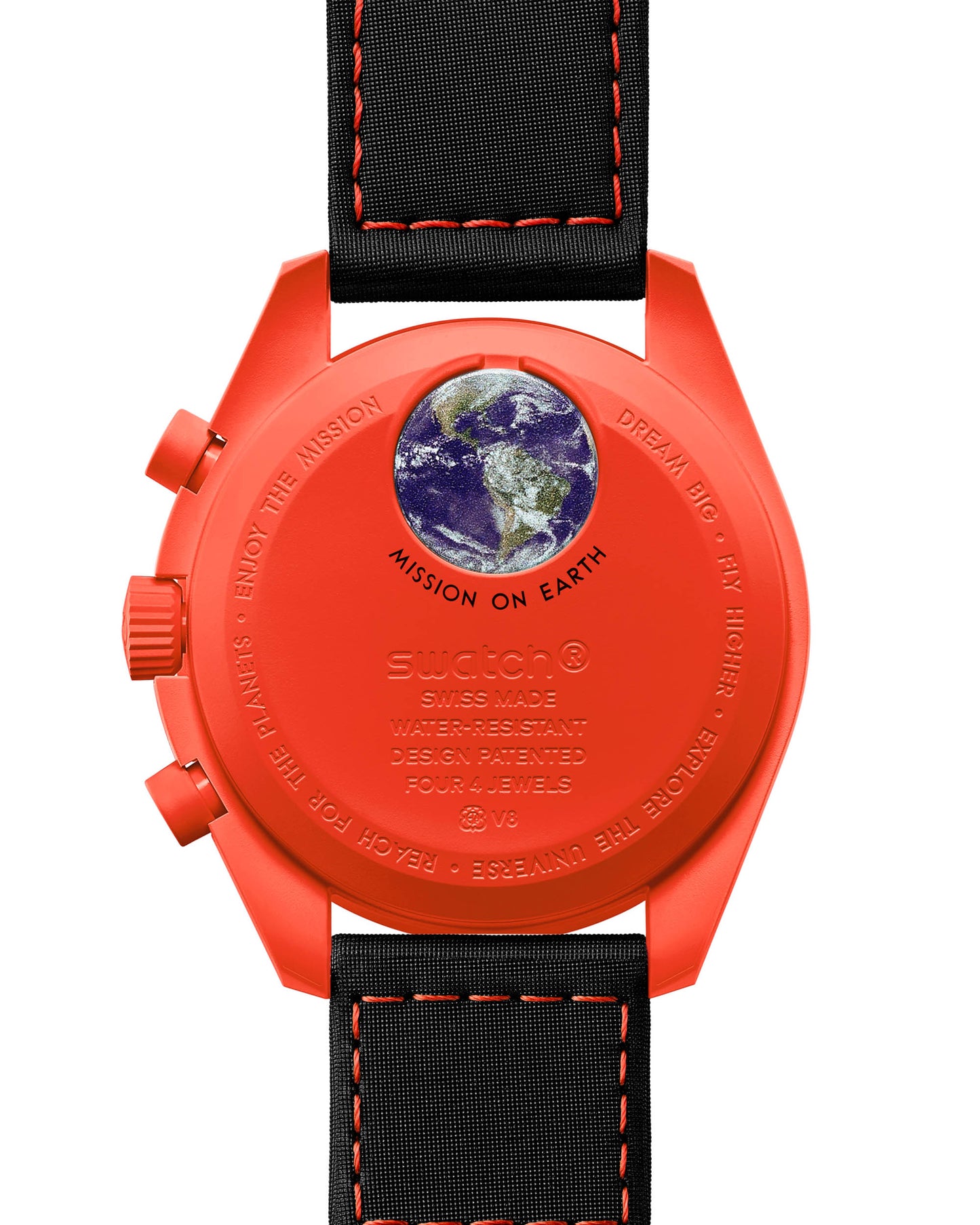 Swatch x Omega Bioceramic Moonswatch Mission on Earth - Lava